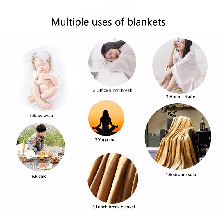 High Quality Home Textile 100%Polyester Flannel Blanket Soft Mink Flannel Fleece Blanket